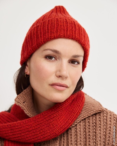 Artikelbild des Artikels “Mütze Mit Rippenmuster aus Alta Moda Cashmere 16 “