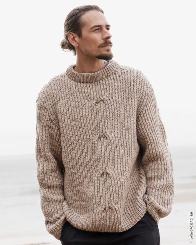 Artikelbild des Artikels “Pullover Mit Zopf aus Alta Moda Cashmere 16 “