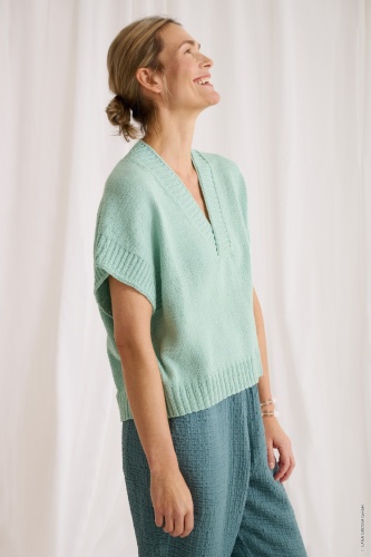 Artikelbild des Artikels “Pullunder Mit V-Ausschnitt aus Summer Cashmere 18 - Schwarz | 44/46 (400g)“