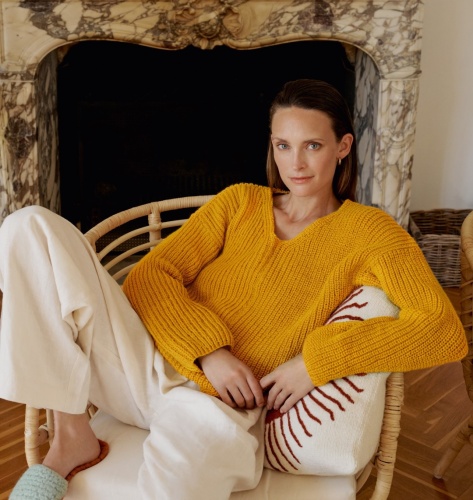 Artikelbild des Artikels “V-Pulli aus LandLust Alpaka Merino 160 “