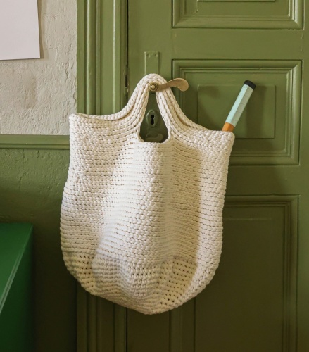 Artikelbild des Artikels “Shopper aus The Tube 06 - Rost | 100cm Umfang , 40cm Durchmesser, 30cm Höhe (1000g)“
