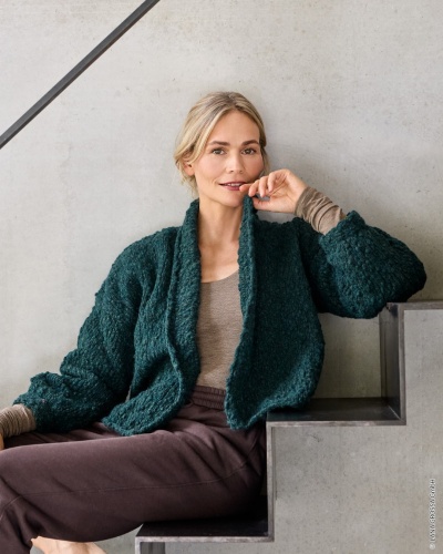 Artikelbild des Artikels “Cardigan Mit Schalkragen aus Caramella “