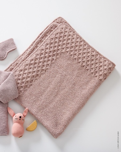 Artikelbild des Artikels “Decke Mit Blendenmuster aus Cool Merino Big “