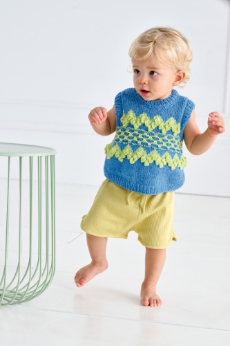 Artikelbild des Artikels “Pullunder Mit Gittermuster aus Summer Softness “