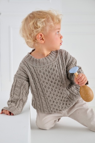 Artikelbild des Artikels “Pullover Im Mustermix aus Elastico 157 - Enzianblau | 98/104 (250g)“