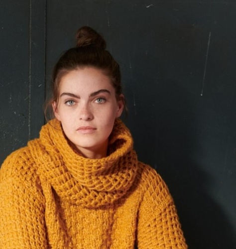 Artikelbild des Artikels “Loop im Webstrukturmuster aus Lala Berlin Lovely Cotton “