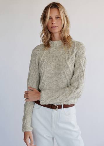 Artikelbild des Artikels “Kurzpullover aus Natural Alpaca Pelo “
