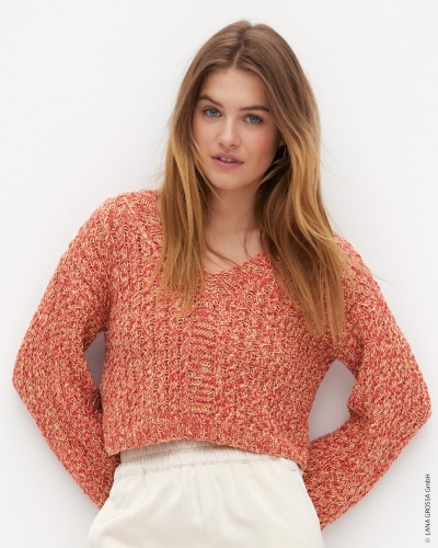 Artikelbild des Artikels “Zopfpullover Mit V-Ausschnitt aus Diversa & Setapura “
