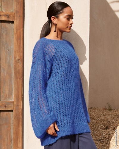 Artikelbild des Artikels “Oversize Sweater aus Natural Superkid Tweed “