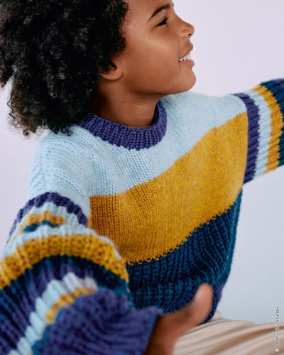 Artikelbild des Artikels “Pullover Im Halbpatent aus Cool Merino Big “
