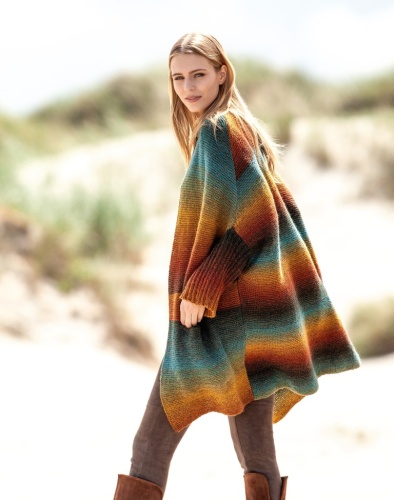 Artikelbild des Artikels “Jacke (I) aus Gomitolo Versione 457 - Terrakotta/Schoko-/Dunkelbraun/Tonrot/Rotorange | 44/46 (800g)“