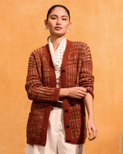 Artikelbild des Artikels “Jacke Im Rippenmuster aus Cotonella und Cotonella Multi “