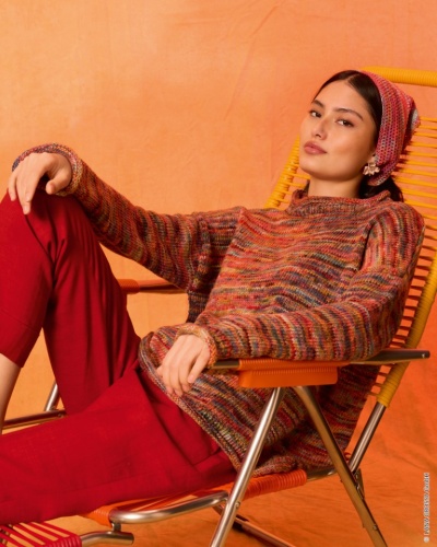 Artikelbild des Artikels “Pullover Glatt Rechts aus Cotonella Multi “