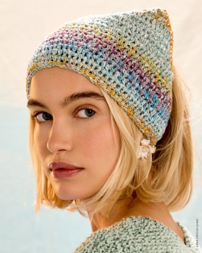 Artikelbild des Artikels “Glitter-Kopftuch aus Gomitolo California & Glamour “
