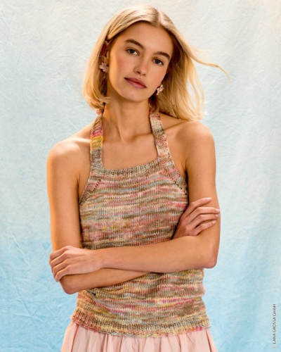 Artikelbild des Artikels “Neckholder-Top aus Cotonella Multi “