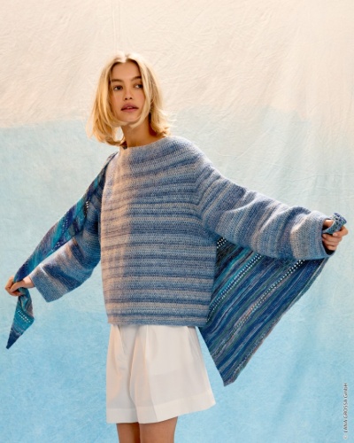 Artikelbild des Artikels “Häkel-Pullover Top Down aus Gomitolo Mambo “