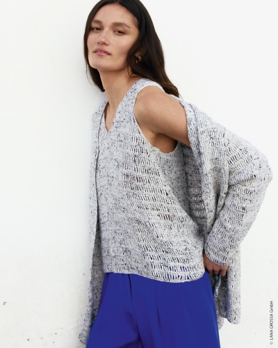 Artikelbild des Artikels “Cardigan In Festen Maschen Und Dreifachen Stäbchen aus Maglia “