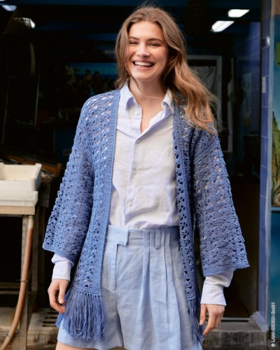 Artikelbild des Artikels “Cardigan Im Fächermuster aus Summer Cashmere “