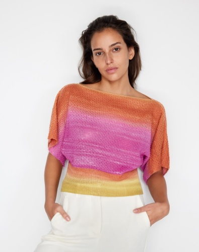 Artikelbild des Artikels “Pullover aus Cool Wool Lace Hand-Dyed “