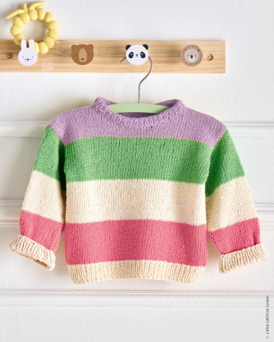 Artikelbild des Artikels “Blockstreifen-Pullover aus Summer Cashmere “