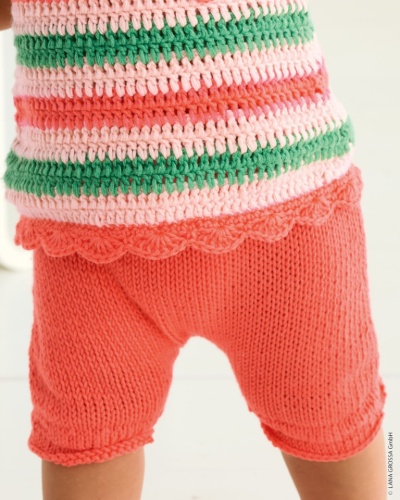 Artikelbild des Artikels “Hose Mit Schleifen aus Soft Cotton 49 - Neongrün | 50/56 - 74/80 (100g)“