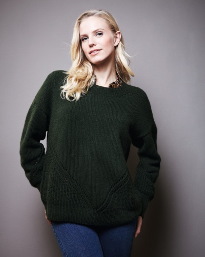 Artikelbild des Artikels “Pullover (IV) aus Lamana Bergamo 33 - Karmin | M, L (400g)“