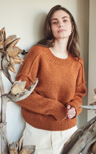 Artikelbild des Artikels “Pullover mit vorverlegter Schulternaht aus Cool Merino Big (Color) “