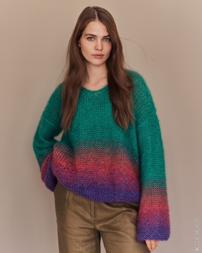 Artikelbild des Artikels “Pullover Mit Farbverlauf aus Silkhair “