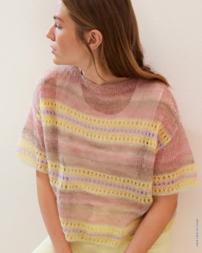 Artikelbild des Artikels “Shirt Mit Lochmuster aus  Silkhair & Cottonhair “