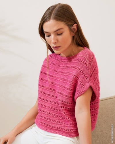 Artikelbild des Artikels “Pullunder Mit Rundpasse aus Summer Softness 14 - Blattgrün | 36/38 (250g)“