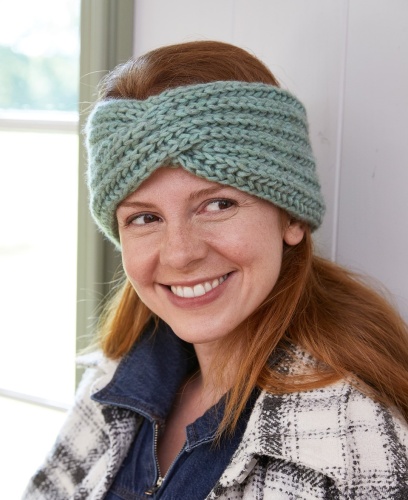 Artikelbild des Artikels “Stirnband aus LandLust Winterwolle “