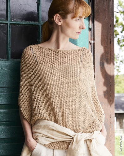 Artikelbild des Artikels “Pullover Mit Netzmuster aus Landlust-Sommerseide “
