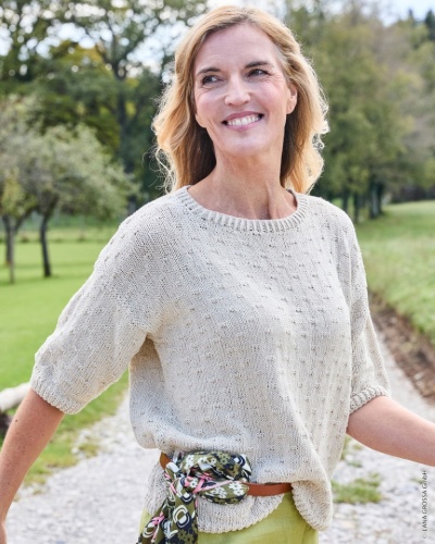 Artikelbild des Artikels “Halbarm-Pullover aus Landlust Sommerseide “