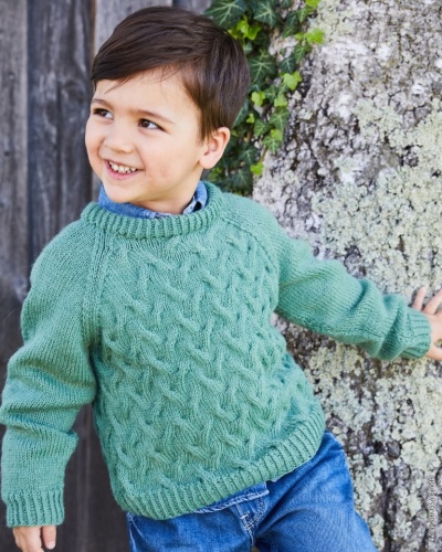 Artikelbild des Artikels “Kinderpullover Mit Zopfmuster aus Landlust Alpaka Merino 160 “