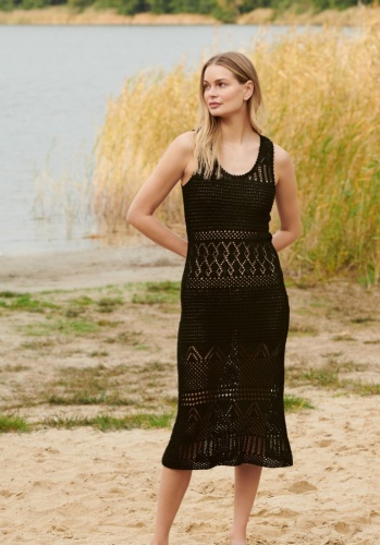 Artikelbild des Artikels “Kleid im Lochmustermix aus Solo Lino “