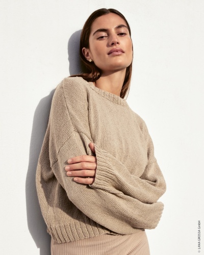 Artikelbild des Artikels “Pullover Glatt Rechts aus Linissimo “