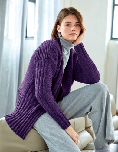 Artikelbild des Artikels “Cardigan aus Bingo 750 - Hellorange | 44/46 (950g)“