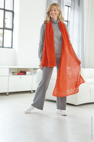 Artikelbild des Artikels “Stola aus Cool Wool Lace 47 - Lila | 200 x 70cm (200g)“