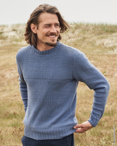 Artikelbild des Artikels “Herrenpullover Im Strukturmuster aus Cool Wool “