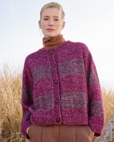 Artikelbild des Artikels “Blockstreifenjacke aus Cool Wool Vintage & Silkhair “