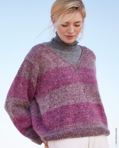 Artikelbild des Artikels “V-Pullover aus Cool Wool Vintage & Silkhair “