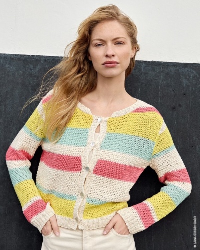 Artikelbild des Artikels “Jacke Im Strukturmuster aus Summer Cashmere “