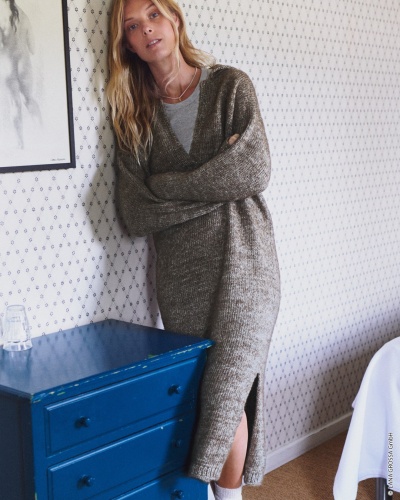Artikelbild des Artikels “Top Down Kleid aus Natural Alpaca Pelo “