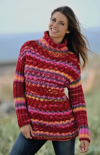 Artikelbild des Artikels “Pulli mit Flechmuster aus Linie 359 Fano “