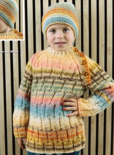 Artikelbild des Artikels “Raglanpullover und Mütze aus Linie 359 Fano “