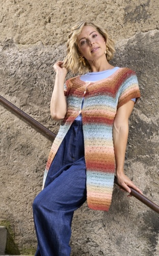 Artikelbild des Artikels “Longcardigan aus Pro Lana 1-2-3 Ideen “