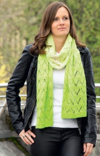 Artikelbild des Artikels “Schal aus Pro Lana 1-2-3 Ideen 09 - natur/altrosa/braun/beige | 34x165cm (200g)“