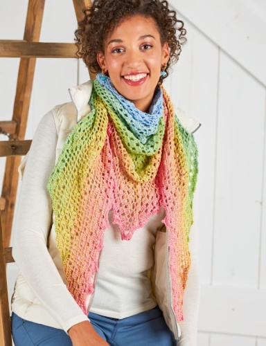 Artikelbild des Artikels “Tuch Zackige Herzen aus Woolly Hugs Bobbel Cotton “