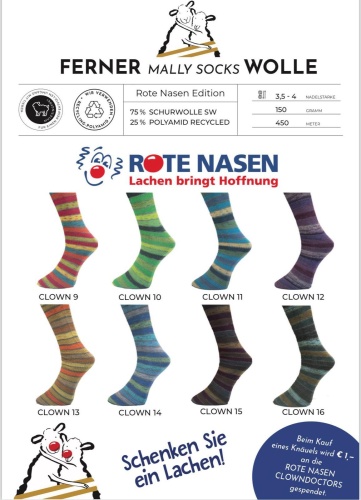Artikelbild des Artikels “Ferner Mally Socks ROTE NASEN 6-fach “