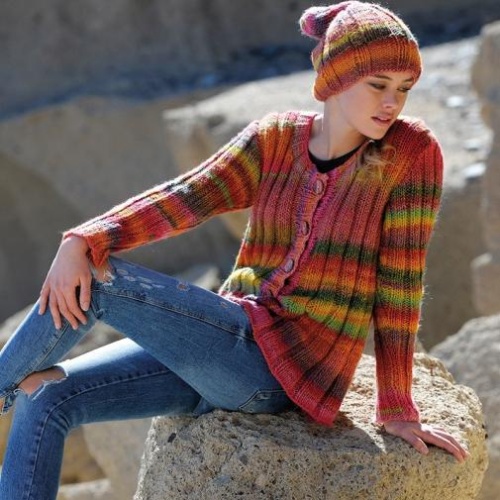 Artikelbild des Artikels “Jacke im Rippenmuster aus Linie 359 Fano “